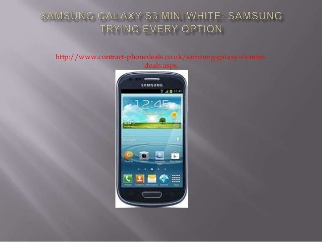 samsung galaxy s3 mini white contract deals